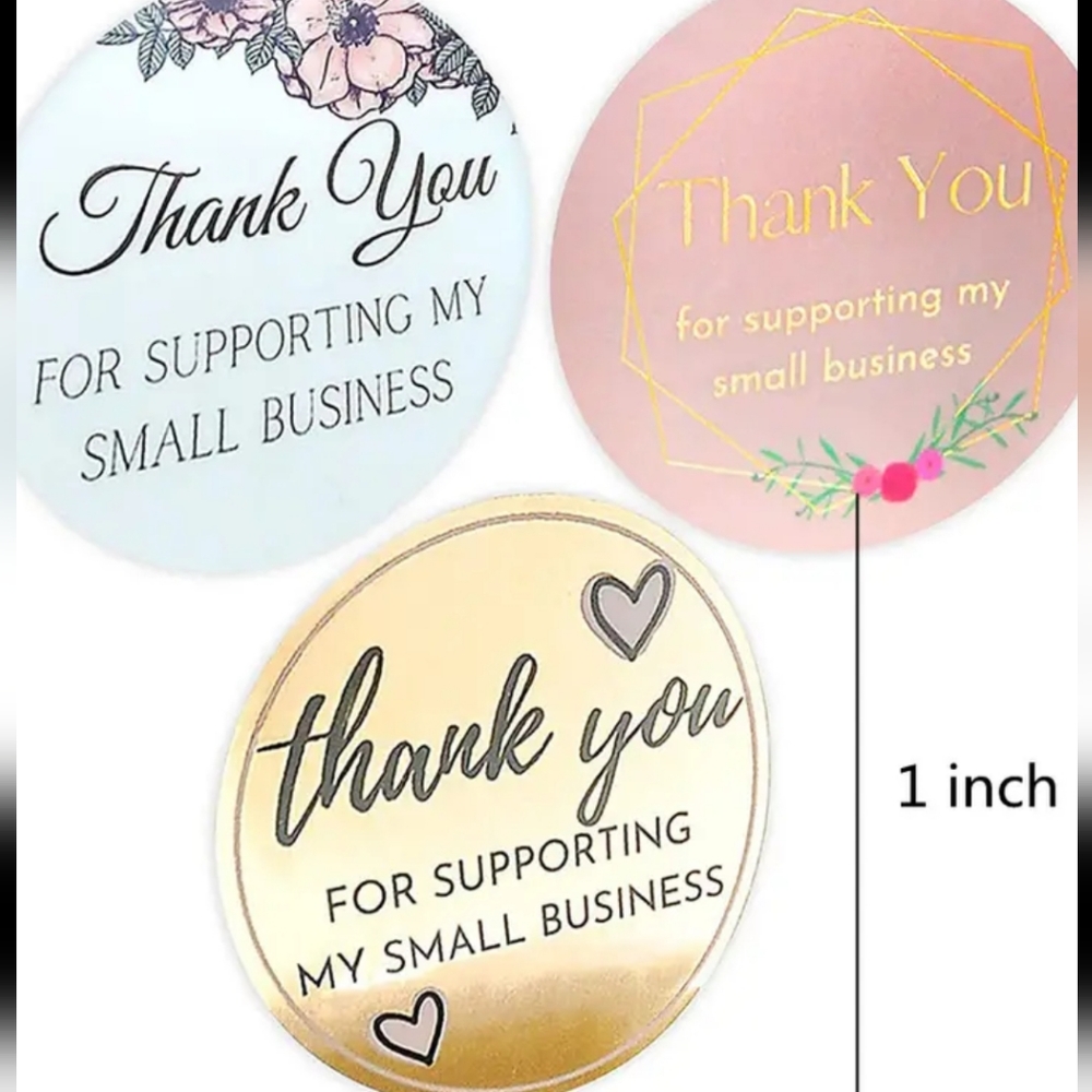 500pcs Thank You For Supporting My Small Business